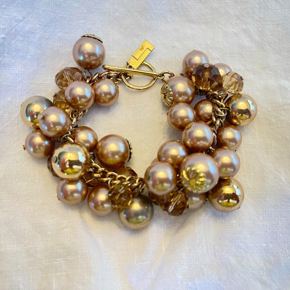 Vintage rose beaded bracelet